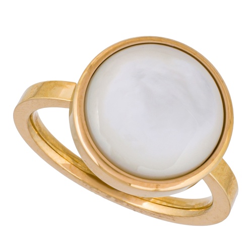 Кольцо Fiore Luna Сфера SHELL WHITE, KR02913-2/8 BW/G фото 3